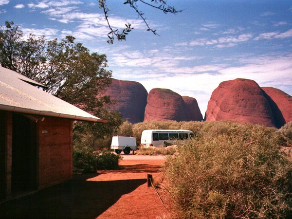 incredible views from a public toilet in Uluru-Kata Tjuta National Park