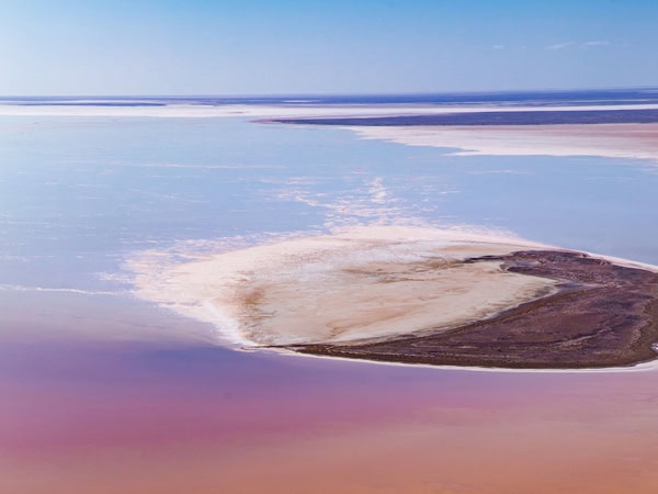 a bird's-eye view of Kati Thanda-Lake Eyre, SA