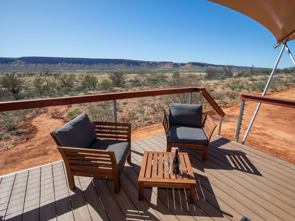 the balcony view at Kings Creek Station