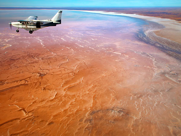 a scenic flight above Kati Thanda (Lake Eyre)