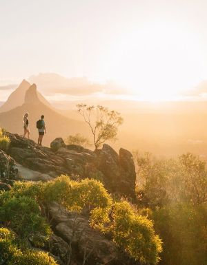 the scenic top of Mount Ngungun, Glass House Mountains