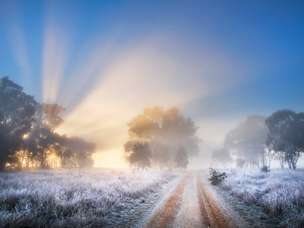 winter landscape in Mudgee