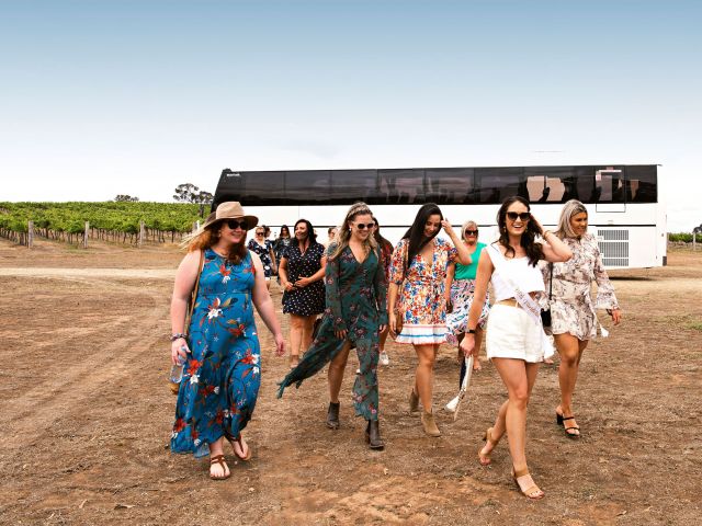 girls having fun during Mudgee Wine & Country Tours