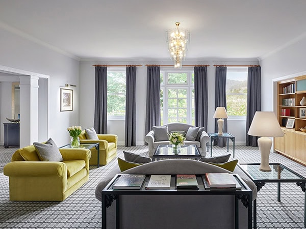 Hyatt Hotel Canberra review Diplomatic Suite lounge area