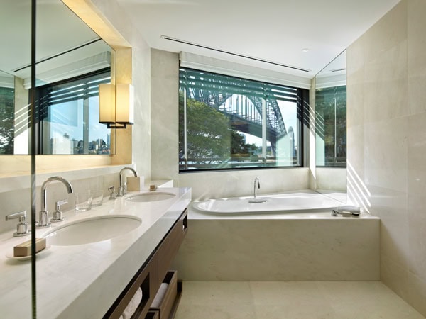 the bathroom at Park Hyatt Sydney