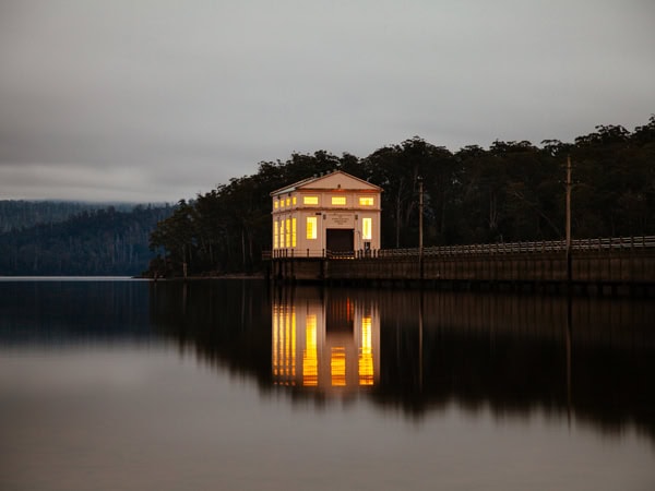 Pumphouse Point in Tasmania