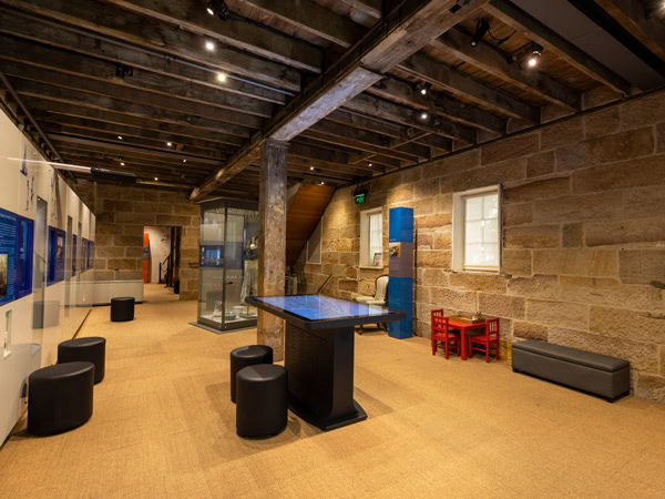 an exhibit inside The Rocks Discovery Museum, NSW