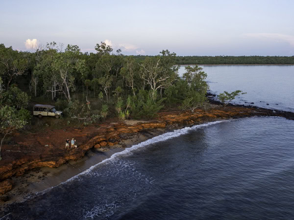 Arnhem Land landscape with 4WD