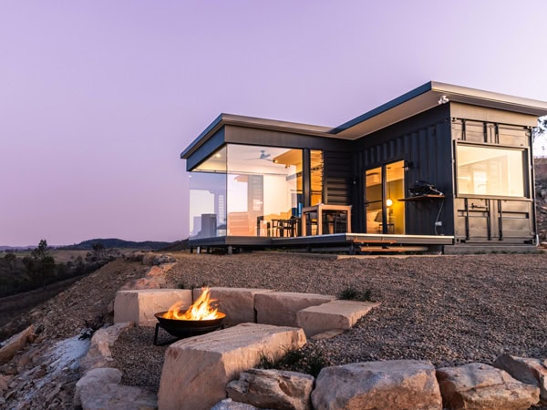 the accommodation exterior of Sierra Escape, Mudgee, NSW