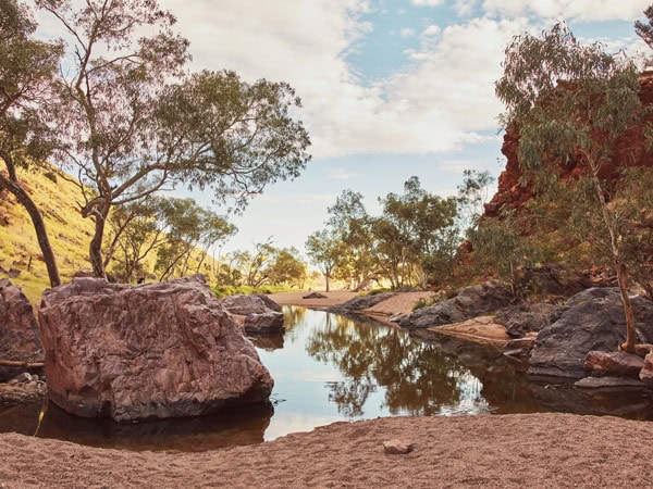 the waterhole at Simpsons Gap
