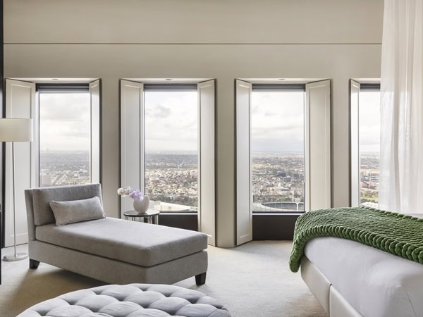 Bedroom in the Imperial Suite at the Sofitel Melbourne on Collins