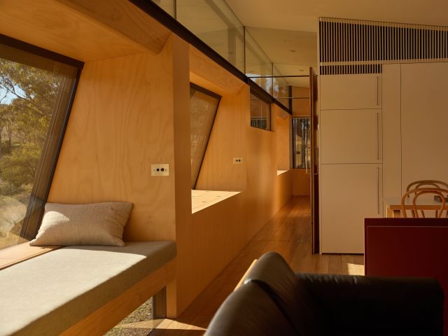 interior of cabin at Strikes Mudgee