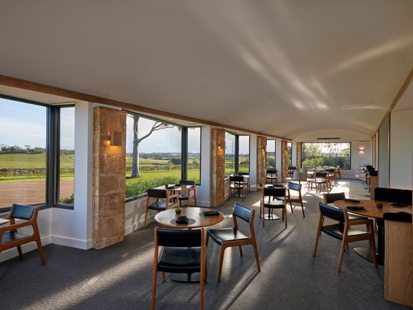 the dining interior of Appellation Restaurant at The Louise, SA