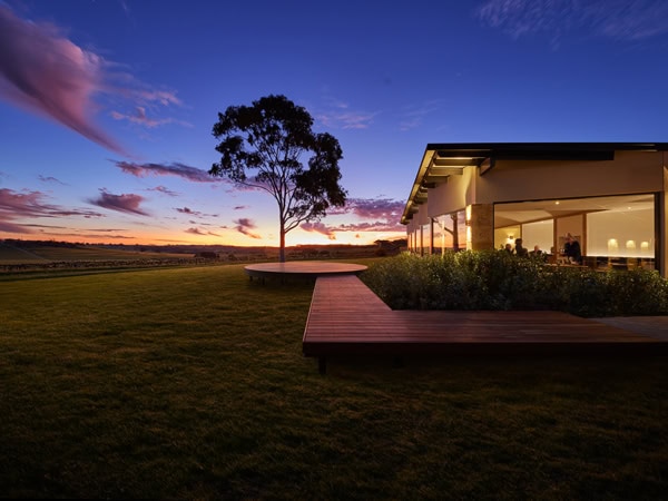 sunset views from the exterior of The Louise, SA