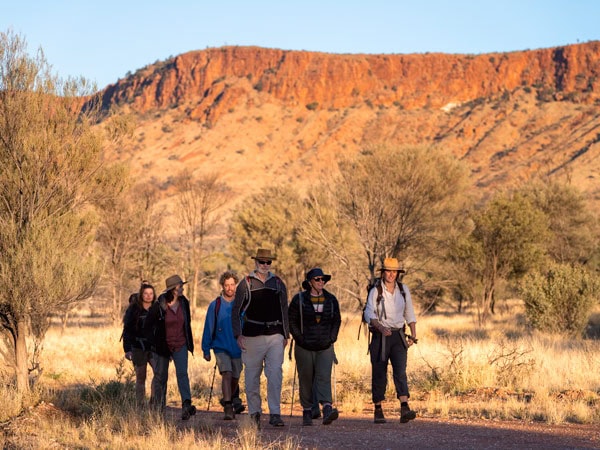 a guided tour at Larapinta Trail