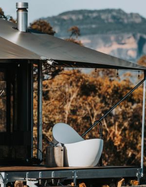 tent at Wildnest Farmstay mudgee region
