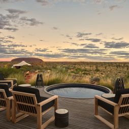 View of the plunge pool at Longitude 131