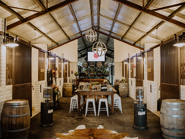 The cellar door at Goree Park winery.