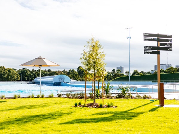 the wave park at URBNSURF Sydney