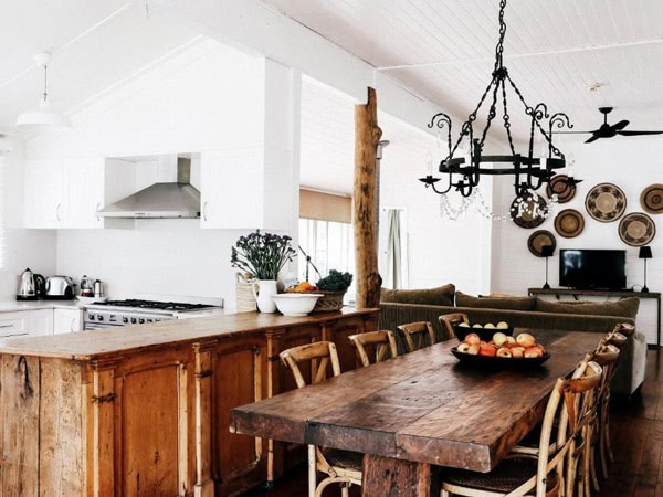 the dining area at Braebrook, Kangaroo Valley
