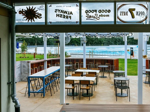 al fresco dining at Sandy's