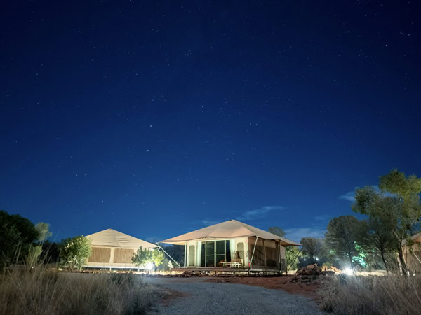 glamping tents under the stars at Discovery Resorts - Kings Canyon