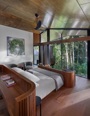 Views from the bedroom of the Daintree Pavilion