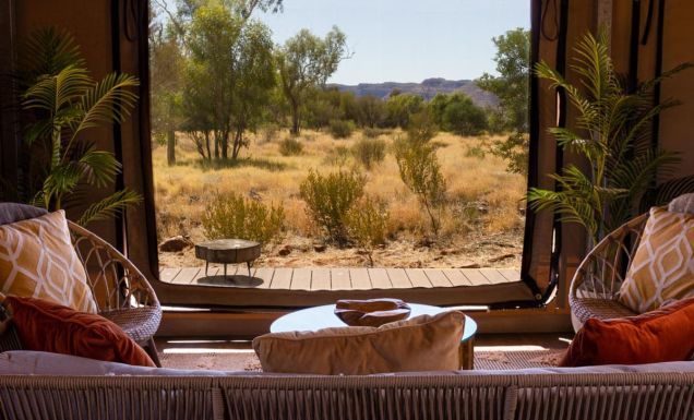 Kings Canyon Superior Glamping Tent View