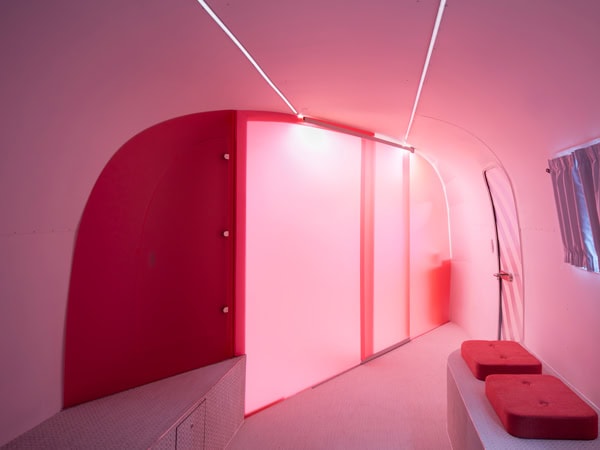 the pink room at Hotel No, Vic