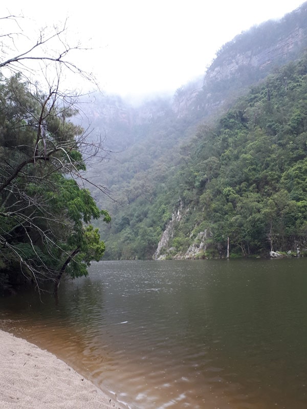 the Lake Yarrunga Kangaroo River campsite