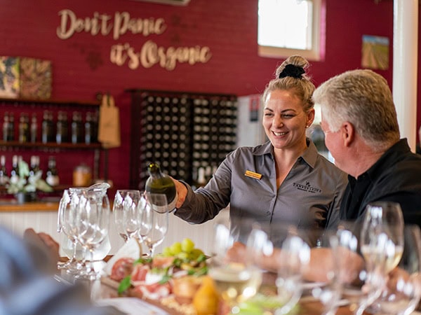 wine tasting with Orange Wine Tours