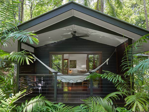 Balcony view of Rainforest Retreat at Silky Oaks Lodge