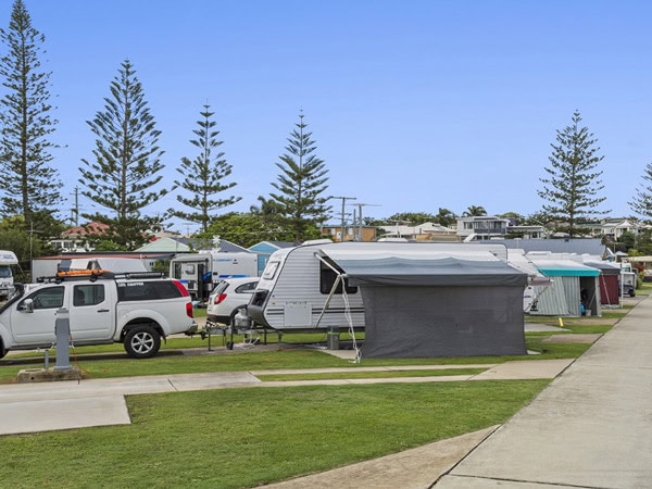 the caravan site at Scarborough Holiday Village, Scarborough