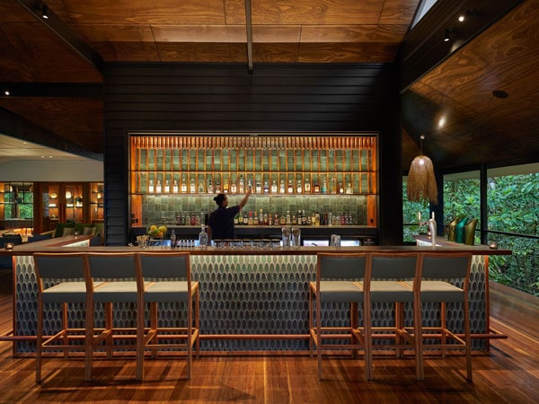 Bartender making cocktails at Treehouse Bar