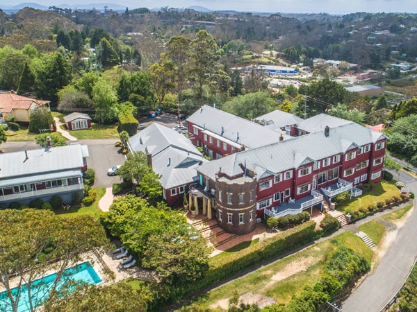 an aerial view of Hotel Mountain Heritage, Blue Mountains