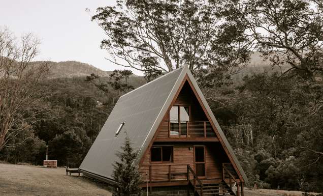 A Frame accommodation in Kangaroo Valley