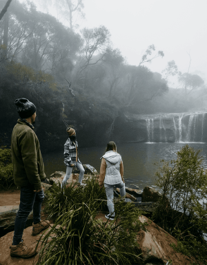 Kangaroo Valley camping at Carrington Falls campground.