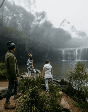 Kangaroo Valley camping at Carrington Falls campground.