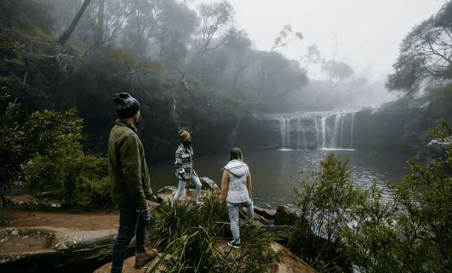 Kangaroo Valley camping at Carrington Falls campground.