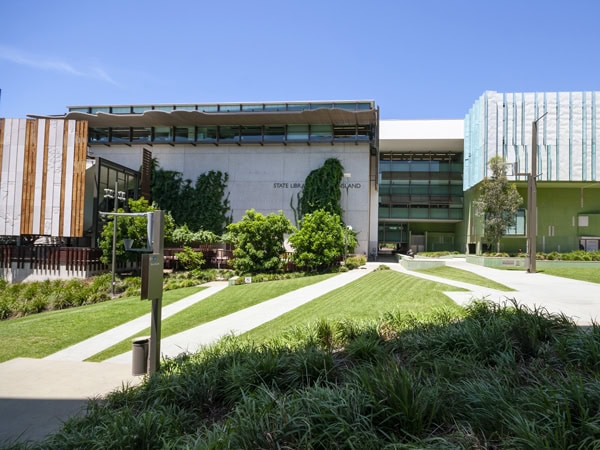The State Library of Queensland in Brisbane, Qld
