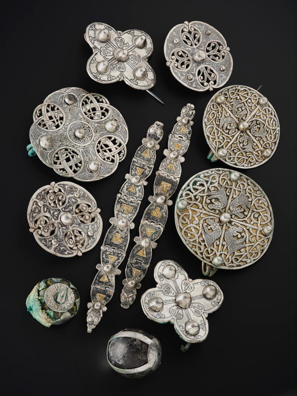 Artefacts from Treasures of the Viking Age: The Galloway Hoard at the South Australian Museum in Adelaide