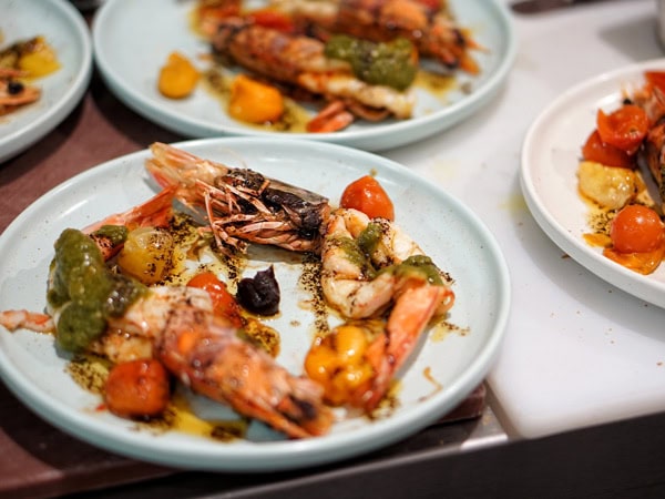 a close-up shot of a seafood dish at Bar Kokomo
