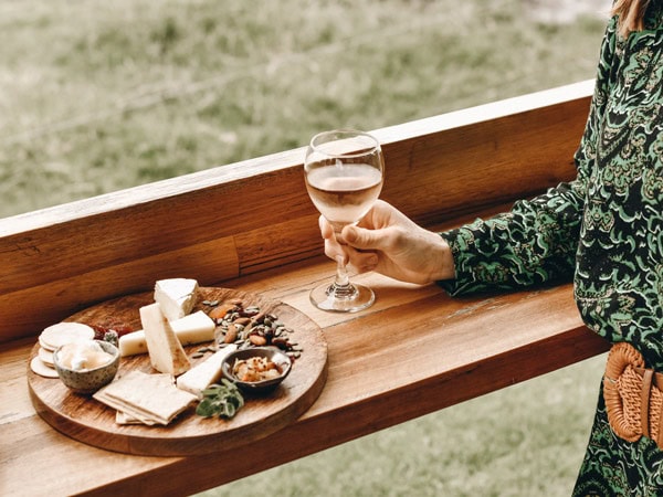 wine and cheese tasting at Bassine Specialty Cheeses 