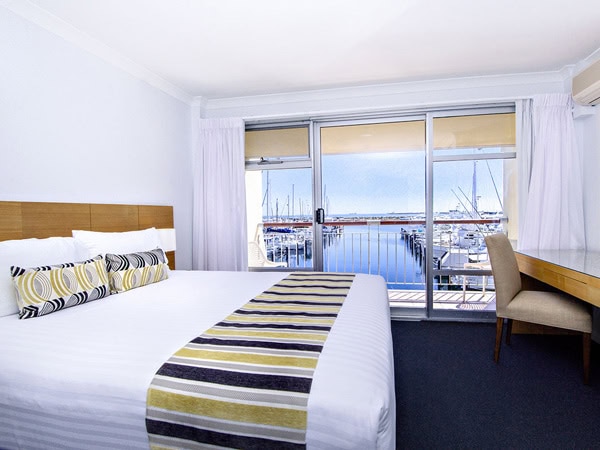 a one-bedroom apartment with sea views at Be Fremantle