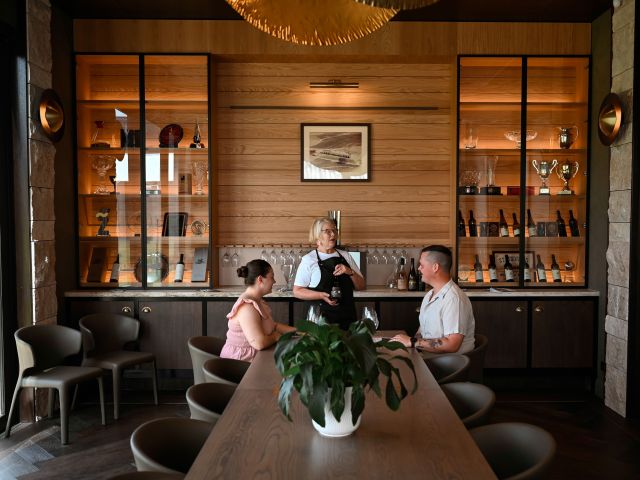 a tasting at Taylors Wines, Auburn