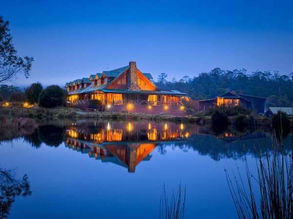 the Cradle Mountain Lodge near a lake