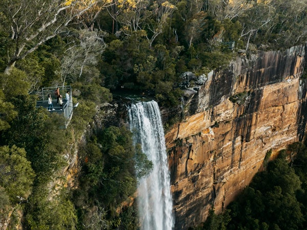 the Fitzroy Falls as seen from above