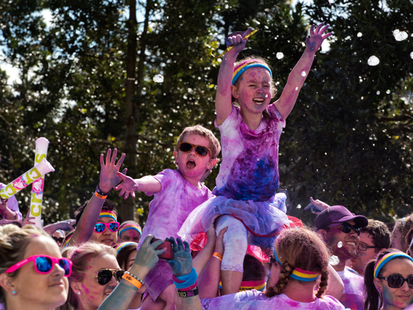 Kids at the Colour Run