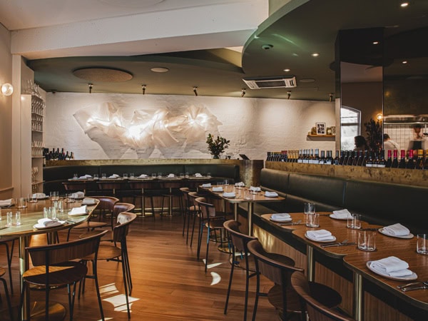 a look inside the Gildas bar and restaurant