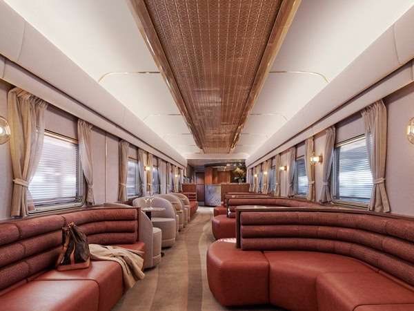 a look inside the Gold Premium Lounge, the Ghan